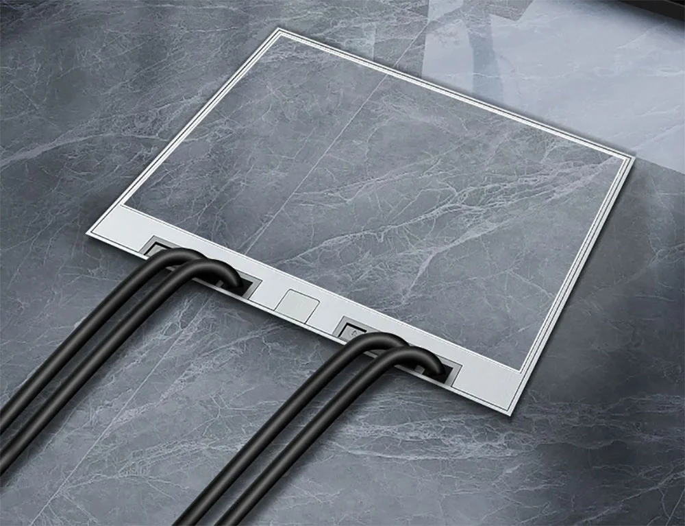 250/220recessed floor socket